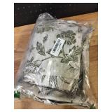 jinchan Linen Floral Curtains for Living Room with Printed Flower 96 Inches Long Light Filtering French Country Back Tab Rod Pocket Sage Green Window Curtain Set Farmhouse Drapes 2 Panels