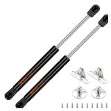 Dukuge 10 inch 22lbs/98N Gas Struts, 2PCS 10" Gas Shock Lift Spring Prop for Truck Pickup Tool Box Lid Weatherguard Aluminum UWS Toolbox Boat Storage Lid RV Cabinet Door