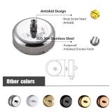 BESy Retractable Clothesline SUS304 Stainless Steel Clothes Dryer with Adjustable Stainless Steel Rope String Hotel Style Heavy Duty,9.2 Feets,Polished Chrome Finish, Round Style