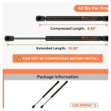 C16-11028 12 inch 40 lbs Gas Strut Shocks Lift for Weatherguard Truck Pickup Tool Box Lid Leer Camper Shell Side Rear Window RV Door Support, 12" Gas Spring by PAMAGOO 2 Pack (No Screws)