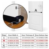 BKSAI Door Draft Stopper for Doors 29-35" No Adhesive Draft Stopper for Bottom of Door Draught Excluder Under Door Wind Blocker Reduce Noise Draught Excluder Sweep Sound Proof(Black)
