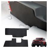 Mabett Cargo Sidewall Protector Compatible with Ford Bronco 2021 2022 2023 2024, Trunk Protector Mats fit Bronco Accessories 2-Door, Black Cover Set PU Leather(Not fit Slide-Out Tailgate)