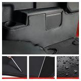 Mabett Cargo Sidewall Protector Compatible with Ford Bronco 2021 2022 2023 2024, Trunk Protector Mats fit Bronco Accessories 2-Door, Black Cover Set PU Leather(Not fit Slide-Out Tailgate)