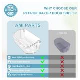 2 PACK Upgraded 240356402 Refrigerator Door Bin Replacement for Frigi.daire Refrigerator Door Shelf Parts LFSS2612TF0 LFSS2612TE0 FFSS2615TE0 FFSS2615TS0 AP2549958 Door Shelf Shelves By AMI PARTS