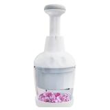 PÎ±mperÎµd ChÎµf Food Chopper, Vegetable Chopper, Onion Chopper, Garlic Chopper, Nuts Chopper - Hand Chopper For Vegetables Salads Onion Ginger Carrot Garlic Fruit, Dishwasher-safe, White, Easy 