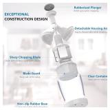 PÎ±mperÎµd ChÎµf Food Chopper, Vegetable Chopper, Onion Chopper, Garlic Chopper, Nuts Chopper - Hand Chopper For Vegetables Salads Onion Ginger Carrot Garlic Fruit, Dishwasher-safe, White, Easy 