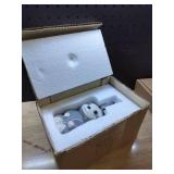 Isaac Jacobs Gray & White Ceramic Sloth, Liquid Soap Pump/Lotion Dispenser with Chrome Metal Pump (Holds Up to 12 Oz.) â Great for Bathroom, Kitchen Countertop, Bath Accessory (Sloth)