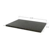 Kota Japan Premium Non-Stick Natural Black Granite Stone Pastry Cutting Board Slab 12" X 16" with No-Slip Rubber Feet for Stability and to Protect your Countertops | Easy to Clean | Stays Cool