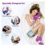 SuzziPad Cold Socks & Hand Ice Pack, Cooling Gloves for Chemotherapy, Chemo Care Package for Women and Men, S/M, Purple