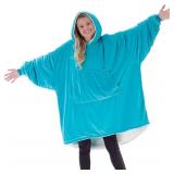 THE COMFY Original | Sherpa Lined Microfiber Fleece Wearable Blanket, Oversized Design with Hood and Pocket, From Shark Tank, for Women & Men, Warm and Cozy Gifts