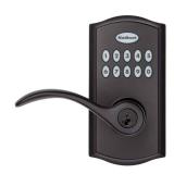 Kwikset SmartCode 955 Pembroke Light Commercial 10-Button Keypad Electronic Lever, Featuring Convenient Keyless Entry, 3-Year Batter Life and High Traffic Durability Matte Black - Retail: $92.9