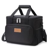 Lifewit Large Lunch Bag Insulated Lunch Box Soft Cooler Cooling Tote for Adult Men Women, Black 12-Can (8.5L)