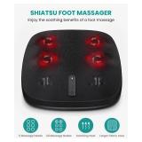 Nekteck Shiatsu Foot Massager with Heat, Electric Kneading Feet Massage Machine for Plantar Fasciitis, Pain Relief, Built-in Infrared Heat Function for Home and Office