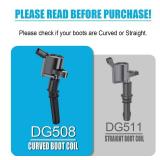 MAS Set of 10 Ignition Coils Pack DG508+Motorcraft Spark Plugs SP479 Compatible with Ford E350 E450 F250 F350 F450 F550 Econoline Super Duty F53 6.8L V10 DG457 DG472 DG491 3W7Z-12029-AA - Retail: $100