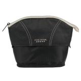 Five Star Pencil Pouch, Pen Case, Storage Organizer for School Supplies Earbuds Chargers Cables Makeup, Quick View Expandable, Black/Grey (507610A-ECM)