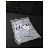 utcoco Denim Dress for Women Strapless Sleeveless Side Slit Sexy Skinny Bodycon Midi Jean Tube Dresses for Women (Small, Light Blue)