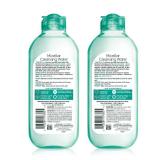 Garnier Micellar Water with Hyaluronic Acid, Facial Cleanser & Makeup Remover, Hydrating and Plumping, For All Skin Types, Vegan, Cruelty Free, 13.5 Fl Oz (400mL), 2 Count
