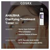 COSRX AHA/BHA Treatment Toner 5.07 fl.oz/ 150ml, Facial Exfoliating Spray for Whiteheads, Pores, & Uneven Skin, Korean Toner, Not Tested on Animals, No Parabens, No Sulfates, Korean Skin Care