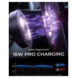 [Upgrade for iPhone 16]15W Magsafe Car Mount Charger LISEN,[100% Ultra Stable] Fast Magnetic Car Phone Charger, Vent Phone Mount for Car Wireless Charger Fits iPhone 16e 16 Pro Max 15 14 13 12,Samsung