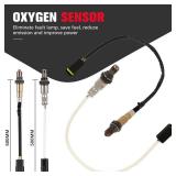 QIJIAUTO O2 Oxygen Sensor Upstream Downstream Compatible for Infiniti M56 2011 2012 2013 234-5095 234-4381 4PCS