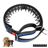 Mayerzon Martingale Collar for Small Medium Large Dogs, Patented Anti Pull Dog Collar with Reflective Strip and Buckle for Walking Training, Safe for Night Walk(L, Blue)