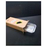Idyllize Rectangular 5 Pieces of 9 by 4 Inch Clear Thick Plastic Heavy Duty Sturdy Plant Saucer Drip Trays for pots, Window Sills and Window Shelf (9"x4")