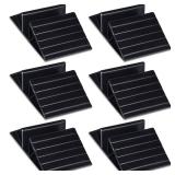 Geelin 6 Pcs Pet Gate Support Feet Freestanding Dog Gates Stabilizer Feet Plastic Triangle Reinforcement Fitting Dog Panel for Configurable Isolation Fence Free Standing Pet Gate Fence, Black