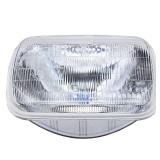 JEEFHO H6054 Super Vision Crystal Headlight, Halogen Sealed Beam Headlight, (7âsquare,200mm), Replaces# H6054