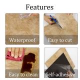 Alow Peel and Stick Floor Tile Yellow, Peel and Stick Flooring Waterproof,Marble Vinyl Flooring for KitchenãToiletãLaundry Room and More (12inX12in 10pcs)