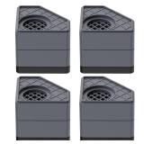 Anti Vibration Pads, SEISSO Washing Machine Foot Pad Stabilizer, Double Heighten Non Slip Shock and Noise Cancelling Support Mat, Stops Washer Dryer Moving Shaking Walking Skidding Protects Floor