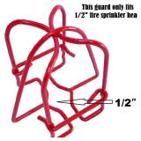 (6 Pack) TunaMax 1/2" Fire Sprinkler Head Cage Guard for Protecting Side Wall & Pendent & Upright Sprinkler Head Cover Red