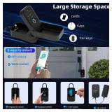 Smart Key LockBox,Bluetooth LockBox with Wi-Fi Hub for Anywhere Access, APP Control&Keys& Fingerprint& Password&IC Crad&Voice Control,6 Unlock Methods Electronic LockBox - Retail: $101.03