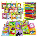 OKOOKO Soft Baby Books 12PCS Soft Cloth Books Bath Books Crinkle Washable Non-Toxic Early Education Preschool Learning Toy for Newborns Babies Infants Toddlers Kids