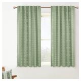 Lino Rosa Bathroom Curtains Window Short Sage Green Blackout Black Out Boho Floral Kitchen Curtains