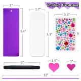 ArtCreativity 314 PCS Valentineâs Day Bookmark Craft Kit - Makes 24 Bookmarks - Valentine Crafts for Kids Classroom - Valentines Bookmark Craft Kit with Hearts, Glitter Stickers, Rhinestones, Rib