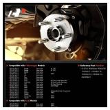 A-Premium 2 x Rear Wheel Bearing and Hub Assembly Compatible with Audi Volkswagen - 2005-2022 - Q3, TT, Beetle, CC, EOS, Golf, GTI, Jetta, Passat, Tiguan