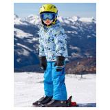 SATINIOR 6 Pairs Kids Winter Snow Mittens Waterproof Warm Ski Gloves Unisex Gloves for Cold Weather Children(6-12 Years,Black)