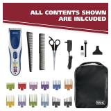 Wahl Color Pro Cordless Rechargeable Hair Clipper & Trimmer â Easy Color-Coded Guide Combs - for Men, Women, & Children â Model 9649P