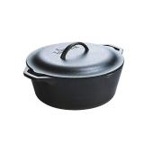 Lodge Cast Iron Serving Pot Dutch Oven with Dual Handles, Pre-Seasoned, 7-Quart
