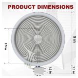 2025 NEW WB30T10133 (9inch) Range Dual Radiant Surface Element by puxyblue Fit for G.E Hot-point Electric Stove Replace PS2321567 AP4345739 1474218 EAP2321567
