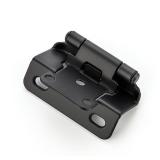 Ravinte 50 Pack 25 Pairs Semi-Overlay 1/2 inch Self-Closing Face Frame Cabinet Hinges Matte Black Half Wrap-Around Kitchen Cabinet Door Hinges Face Mount Cabinet Hardware