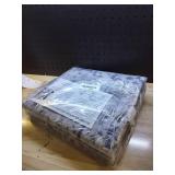 Enqinar Modern Abstract 3x5 Rug, Bedside Area Rug, Machine Washable Non Slip Rugs for Bedroom, Low Pile Stain Resistant Distressed Rug for Nursery, Living Room, Dining Room, Dark Grey