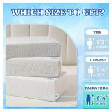 HARBOREST Cooling Cube Pillow - Side Sleeper Pillow for Neck and Shoulder Pain, Memory Foam Pillow Cube Pro with Adjustable Firmness,24"x12"x6"