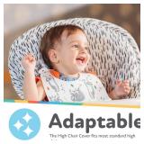 Nuby Baby High Chair Cover - Protects from Spills and Crumbs - Water Resistant for Easy Cleanup - Arrow Print