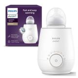 Philips Avent Premium Fast Bottle Warmer, with Smart Temperature Control, Water Bath Technology, Automatic Shut-Off, Model SCF358