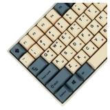 145 Apricot Yellow Korean Dye-Sub Mac Keycaps Thick PBT Cherry Profile Key caps for TKL 61 64 68 75 87 96 104 108 GMMK MX Mechanical Keyboard
