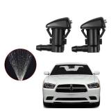 Direct Replacemnt Adjustable Windshield Washer Wiper Nozzle Mist Spray for 2011-2017 Dodge Challenger,Charger,Chrysler 300, 2008-2013 Jeep Liberty, Replace OE for 5182327AA, 68024312AB, 55157319AA