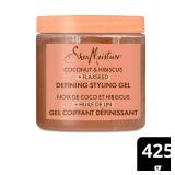 SheaMoisture Defining Styling Gel For Thick, Curly Hair Coconut and Hibiscus Paraben-Free Frizz Control Styling Gel 15 oz
