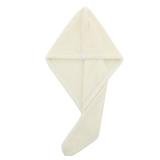 Pugnum Microfiber Hair Towel,Super Absorbent Hair Turbans for Wet Hair Anti Frizz Head Towels Wrap Drying Towels with Button for Long,Curly and Thick Hair (Milky White)