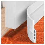Holikme Door Draft Stopper Under Door Draft Blocker Insulator Doors Sweep Weather Stripping Noise Stopper Strong Adhesive, White